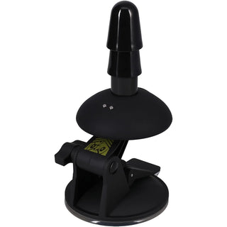 Vac-U-Lock Ass Wrecker Pro suction mount three-quarter view with charging pins on the dome