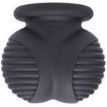 Ball Bunker ball armor front view showing the two ribbed ball cups and Fort Troff shield