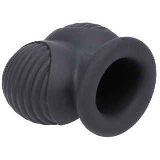 Ball Bunker ball armor rear angle showing the collar opening and ribbed cups