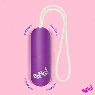 Bang Vibrating Egg insertable bullet vibrator in matte purple 