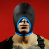 Open-mouth blindfold hood in blue, size large