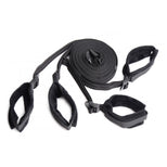Breathable comfortable black velcro restraint kit from the beginner BDSM 