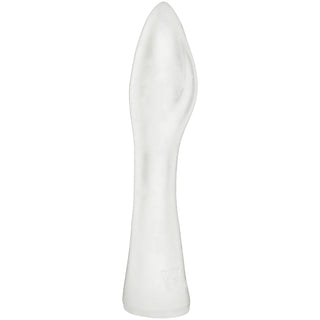 FFister Frost cushioned fisting sleeve in frosted clear TPE, side view