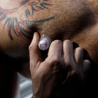 Silicone Nip Sucker, side profile showing suction chamber
