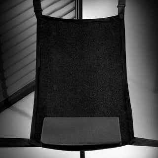 Velvet Guard hammock with butt pillow hanging on the Hammock Hangar frame