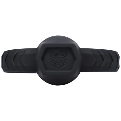 Max Comfort Ball Gag hex face with embossed Fort Troff logo, front view, Fort Troff