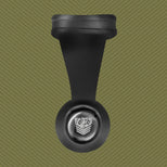 Swing N Hang ball stretcher with silicone strap and chrome weight, olive background, Fort Troff