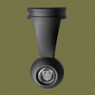 Swing N Hang ball stretcher with Fort Troff engraved steel ball, back view