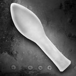 The FFister XL fisting glove flat lay hero shot Peek-A-Boo Clear