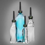 WTR-works douche nozzle fitted to 4 different size water bottles, Fort Troff