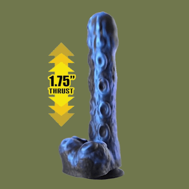 Tendril Thruster Blue Thrusting Tentacle Dildo with Remote
