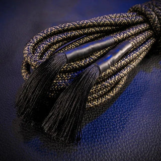 Grunt Rope close-up of sealed, tasseled rope ends and tight braid