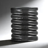 Front view of elastic ball stretcher featuring stacked ridge texture for added grip and pressure