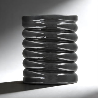 Front view of elastic ball stretcher featuring stacked ridge texture for added grip and pressure