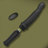 Robo Plunger Rotating Bead Depth Dildo with Remote