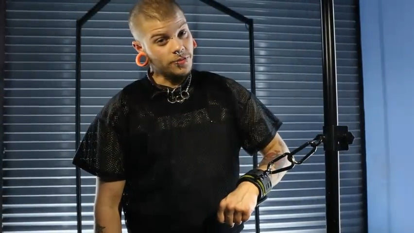 Tactical Wrist Cuff video, Buckle-Free Velcro Wrist Restraints in use