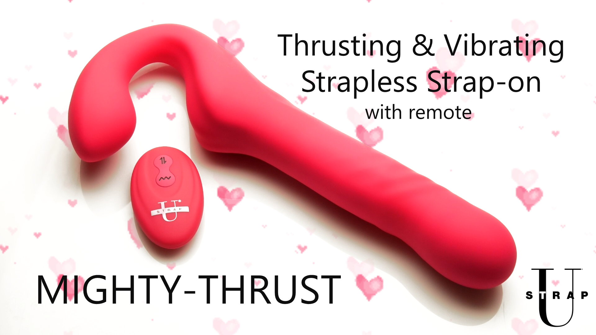 30X Thrusting and Vibrating Strapless Strap-On With Remote Control - eXtremeRestraints eXtreme Restraints 30X Thrusting and Vibrating Strapless Strap-On With Remote Control - eXtremeRestraints eXtreme Restraints