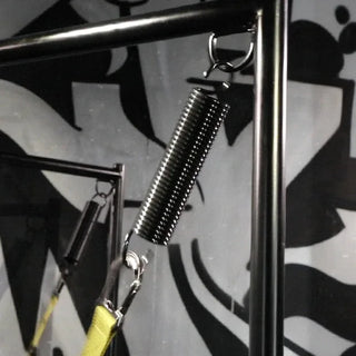 Sling Springs close-up showing the coil and hook