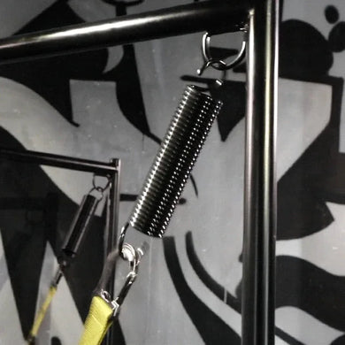 Sling Springs close-up showing the coil and hook