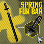 Spring Fuk Bar graphic with an inset close-up of the Vac-U-Lock tip