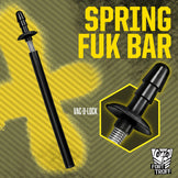 Spring Fuk Bar graphic with an inset close-up of the Vac-U-Lock tip