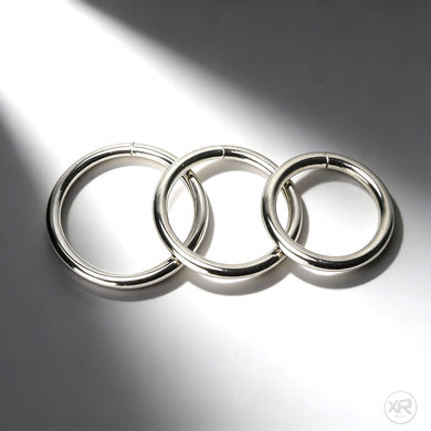 Steel Cock Rings Set featuring polished metal rings in multiple sizes, smooth rounded design for durability and comfortable fit
