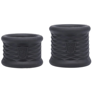 Stretch Flex silicone ball stretcher pair shown upright and angled