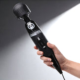 Thunder Stick wand massager with ergonomic handle and adjustable control, designed for powerful stimulation and compatibility with attachments