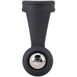 Swing N Hang Heavy weighted ball stretcher front view, steel ball seated in the silicone cradle
