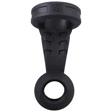 Swing N Hang Heavy silicone ball stretcher rear view with empty weight cradle
