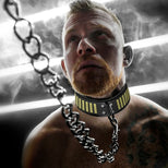 Fort Troff Tactical Collar and Leash worn by a model, full lifestyle shot