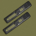 Tactical Velcro Ankle Cuffs laid flat showing full strap length and velcro closure