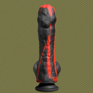 Tendril Thruster Red rear view showing the smooth veined back of the shaft