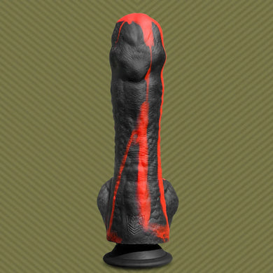 Tendril Thruster Red rear view showing the smooth veined back of the shaft