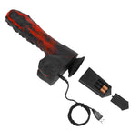 Tendril Thruster Red with wireless remote and USB charging cable laid out